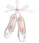 Acrylic Pink Ballet Shoes Transparent Hanging Ornament