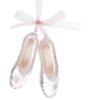 Acrylic Pink Ballet Shoes Transparent Hanging Ornament