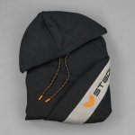 Stedi Hoodie Sleeve Jumper Black For
