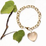Goldair Gold Heart Chain Bracelet - Gold Free