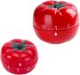 2 Piece Tomato Shaped Mechanical Kitchen Timer Manual Wind-up Countdown