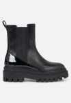 Calvin Klein Chunky Boot Chelsea Leather Mg Sat - Triple Black