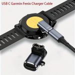 Compact Fast-charging Adapter For Garmin Forerunner 265/965 Fenix 7/7S/7X/6/6S/6X/5/5S/5X Plus Pro & Venu 3/2S - USB Type-c Conv