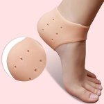 2PCS Gel Heel Protectors Silicone Moisturizing Gel Heel Protect Socks Silicone Gel Guard Dry Cracked Foot Sleeves For Women And