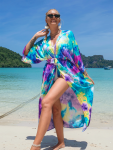 Women's Tie-dye Rainbow Beach Cover-up