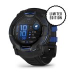 Garmin Instinct 3 Limited Edition Supernova 50 Mm Amoled Smartwatch In Black With Bolt Blue black Band