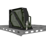 Single Jerry Can Bracket – Lockable For