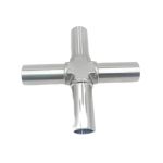 Zlhbqs Stainless Steel SS316L Stainless Steel Automatic Welding Grade Extended Right Angle Equal Diameter Four-way Gas Micro Wel
