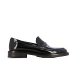 Patent Zip Loafers -black
