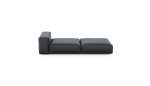 Lounger - Velvet - Dark Grey - 241CM X 105CM