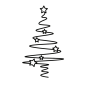 Metal Christmas Tree Wall Art
