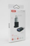 Xo NB149-F Adapter USB To Usb-c Data Cable Socket Plug Charging Adapter Black