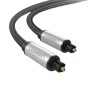 UGreen AV108 Male To Male Optical Audio Cable 2M Grey