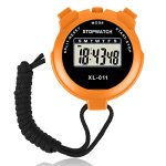 Vicloon Digital Simple Stopwatch - Large Display Single Lap Split 12 24 Hour Clock Alarm Date For Coaches Kids' Training Swimmin