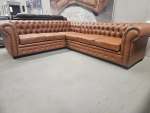 Miami Chesterfield Corner Lounge Suite Euro Leather