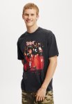 Cotton On Premium Loose Fit Music T-Shirt - Lcn Bra Black slipknot - Self Titled