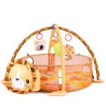 3 Ways Play Activity Gym And Ball Pit - Yellow And Bone