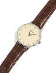 Mens Vintage Snake Skin Style Pu Leather Watch