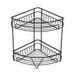 2 Tier Shower Caddy Matte Black