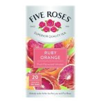 Five Roses Ruby Orange Flavoured Fruit Infusion Tea Bags 20 Pack