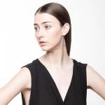 Rectangle Earrings - Gold Red