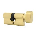 Bbl Cyl Oval 65MM Knob Brass