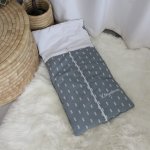 3-IN-1 Snuggle Baby Sleeping Bag Little White Stripes