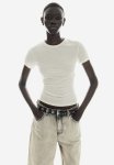 Fitted T-Shirt - Light Beige