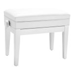 Roland RPB500 Piano Bench With Vinyl Seat Polished White