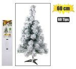 Xmas Tree 60CM Green 60 Tips W snow