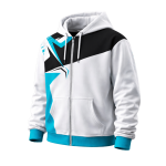 Kid's Dye Sublimated Brushed Fleece Full Zip Hoodie
