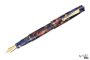 Leonardo Momento Zero Fountain Pen – Pietra Marina With Gold Trim – M