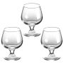 3 Pack - 80ML European-style Crystal Brandy & Wine Glass - Transparent