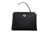 Chrisbella Top-handle Bag With Scarf- Black