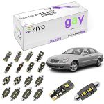 Ziyo ZPL5220 - LED Interior Light Kit Replacement For Mercedes Benz S Class W220 1995-2005 6000K Xenon White Dome Light Bulbs Up