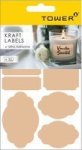 Ultra Adhesive Kraft Labels 32 Labels