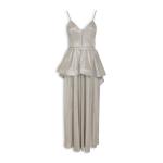Goldair Gold Sparkle High-low Tiered Dress