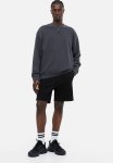 Regular Fit Sweatshorts - Black