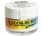 Kolor Burst Silver Edible Dusting Powder 10ML