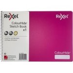 Rexel A4 Spiral Bound Sketchbook 110GSM 60 Pages Pink