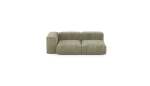 Two Module Chaise Sofa - Cord Velours - Khaki - 199CM X 115CM