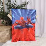 Personalised Fleece Blanket Spiderman Red And Blue