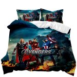 Avengers / Ultron 3D Printed Double Bed Duvet Cover Set