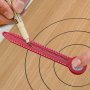 Woodworking Scribe Gauge With Pocket Clip - Aluminum Carpentry Compass Circular Drawing Tool High Precision Marking Measurement Ruler - Woodworking Scribe Gauges For Accurate
