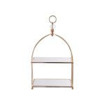 48 X 26CM 2 Tier Display Stand Gold