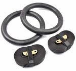 Polycarbonate Stronger Than Abs Gym Gymnastic Rings Adjustable Straps Crossfit Strength Training