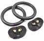 Polycarbonate Stronger Than Abs Gym Gymnastic Rings Adjustable Straps Crossfit Strength Training