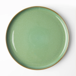 Omada - Flat Stackable Dinner Plate Green