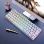 Snpurdiri 60% Wired Gaming Keyboard With Rgb Backlit Ultra-compact 61-KEY Membrane Keyboard Portable Design For Pc/mac Gamers An