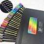 24/12PCS Metallic Paint Markers Pens Shimmer Glitter Marker Pens For Rock Painting Black Paper Scrapbook Photo Album Paint Marker For Diy Arts & Crafts